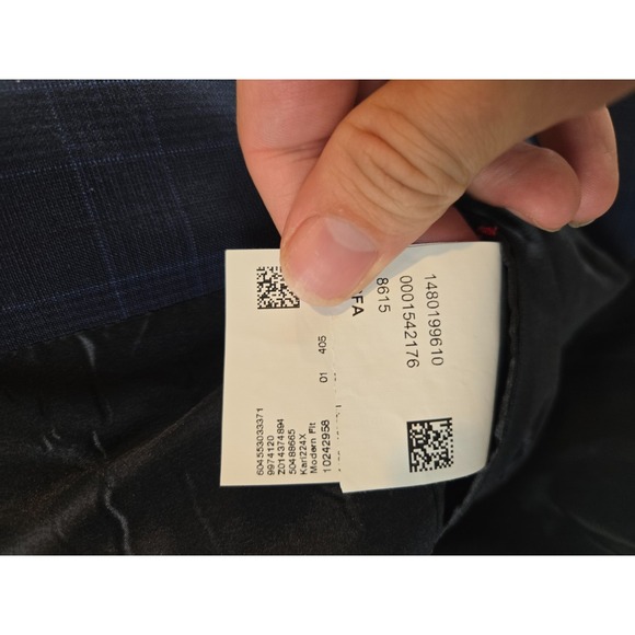 Hugo Boss Suit Jacket Mens 44R Navy Wool Blend Superflex Modern Blazer 2 Button - Picture 6 of 14